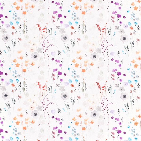 Balslöw canvas 100% bomull m/blomster 140 cm