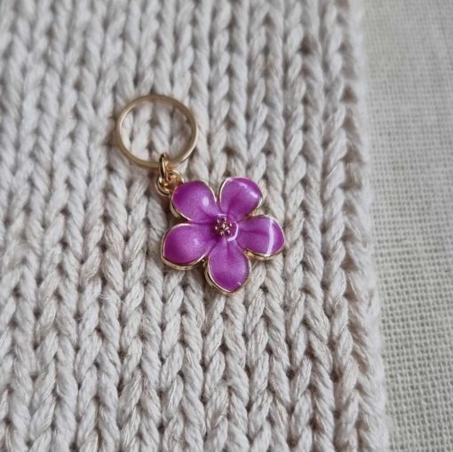 Maskemarkør blomst fiolett Aune Design