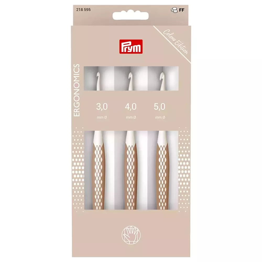 Heklesett ergonomisk 3, 4, og 5mm