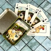 Kortspill i metalleske Sauer