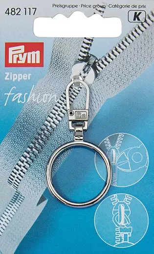 Glidelåstrekker ring