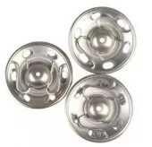 Trykknapp 21mm sølv