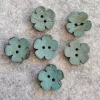 Cocosknapp blomst 25mm lys blå