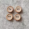 Treknapp 2 hull 15 mm beige