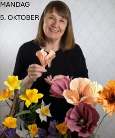 5. oktober Lær å lage dekorative papirblomster