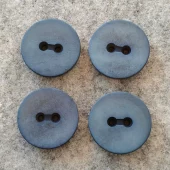 Knapp resin 25 mm matt jeansblå