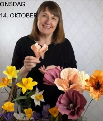 14. oktober Lær å lage dekorative papirblomster