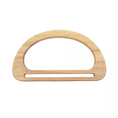 Veskehåndtak tre natur 15x8,5 cm
