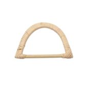 Veskehåndtak tre natur 155x103mm
