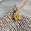 Maskemarkør Blomst gul Aune Design