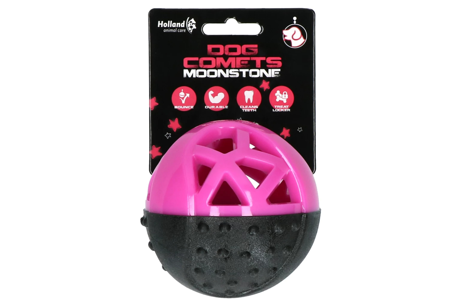 Dog Comets Moonstone Treat Ball  Rosa