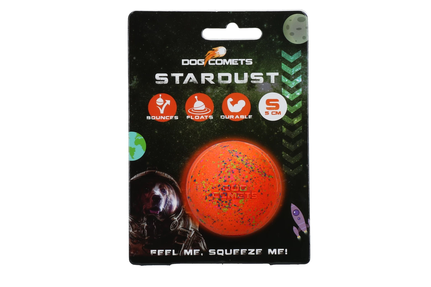 Dog Comets Stardust Orange S