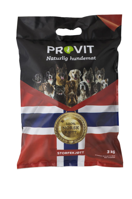 Provit Frossent Oksekjøtt m/vitamin 3 kg