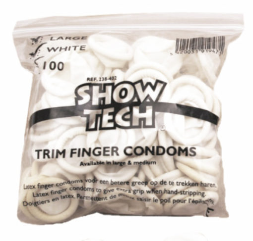 Show Tech Fingerkondom til Trimming/Napping, 100stk