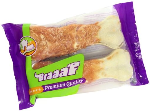 Braaaf Pressed Bone Chicken, 12cm 2pk