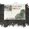 Eat Slow Live Longer Play Mat Grå