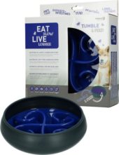 Eat Slow Live Longer Tumble Feeder Blå