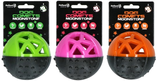 Dog Comets Moonstone Treat Ball  Oransje