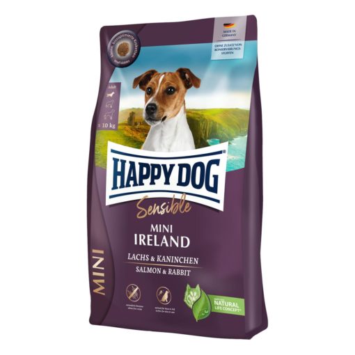 Happy Dog Sensible Mini Ireland M/Laks & Kanin 4 kg