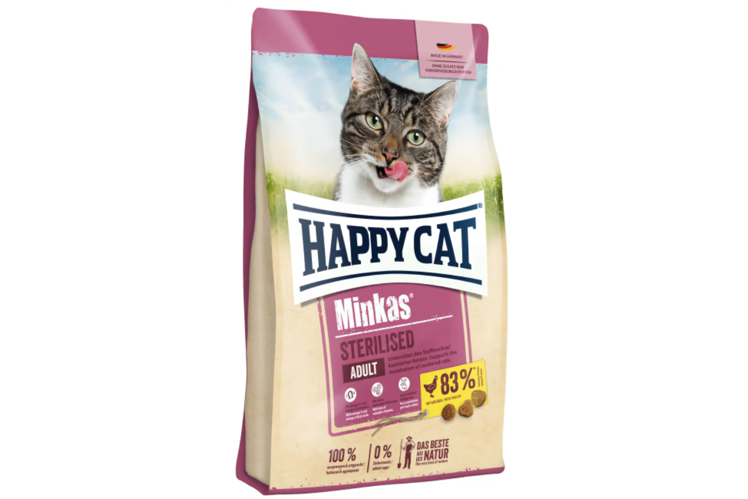 Happy Cat Minkas Sterilisert Fugl 10Kg