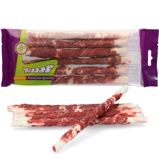 Braaaf Twister Beef & Fish, 21cm 6pk