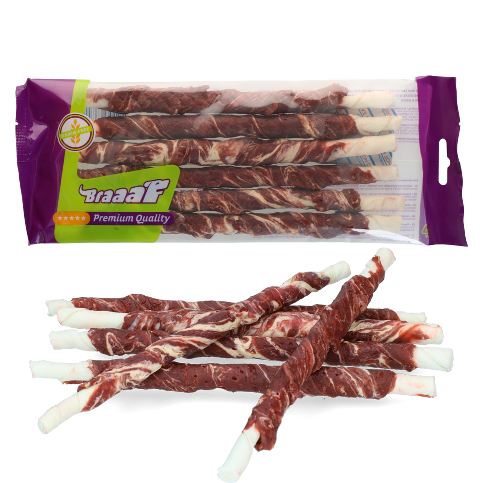 Braaaf Twister Lamb & Fish, 21cm 6pk