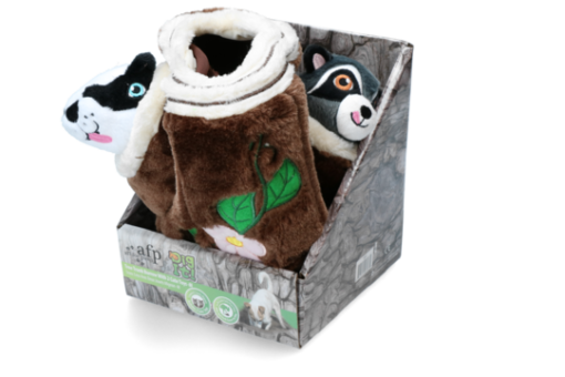 AFP Dig it -Tree Trunk Burrow with 2 cute toys M