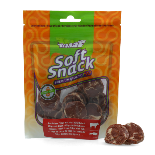 Braaaf Soft Snack Chips Beef & Fish