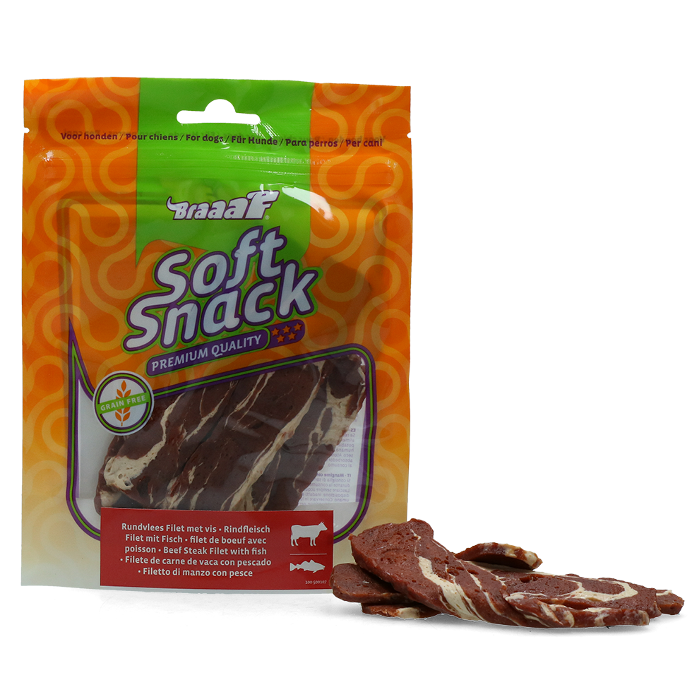 Braaaf Soft Snack Filet Beef & Fish