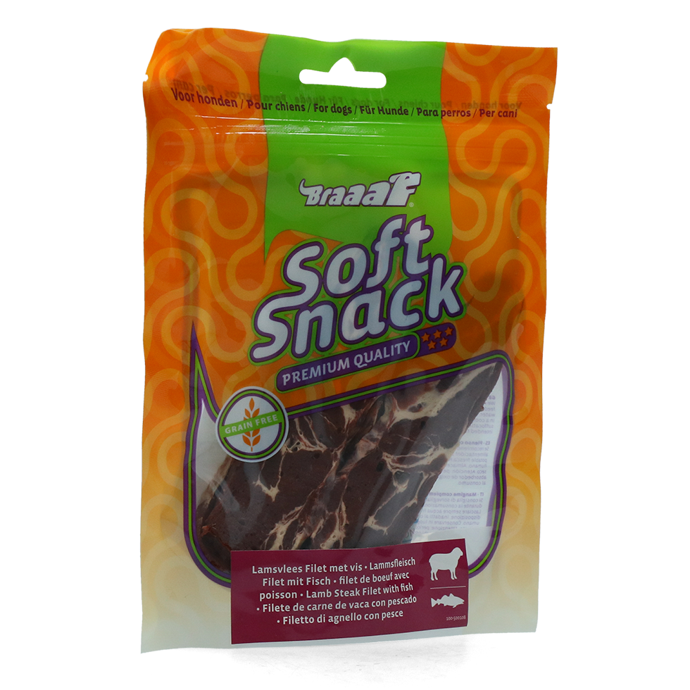 Braaaf Soft Snack Filet Lamb & Fish