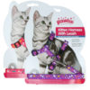 Pawise Kitten Harness With Leash Pink/Purple