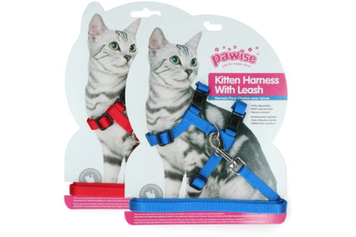 Pawise Kitten Harness  S Blå/Rød