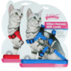 Pawise Kitten Harness Leash L - Red/Blue