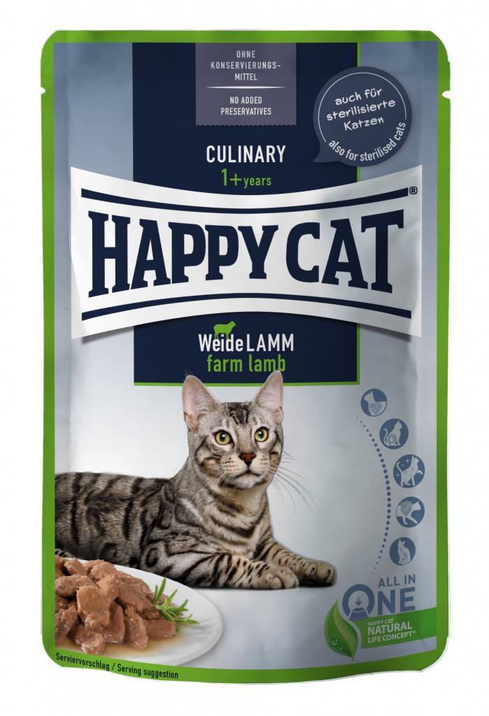 Happy Cat Pouches Culinary Adult/Sterilisert Lam 85g