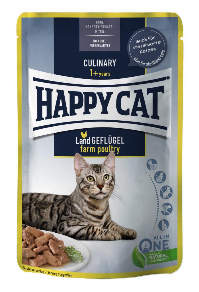 Happy Cat Pouches Culinary Adult/Sterilisert Fugl 85g