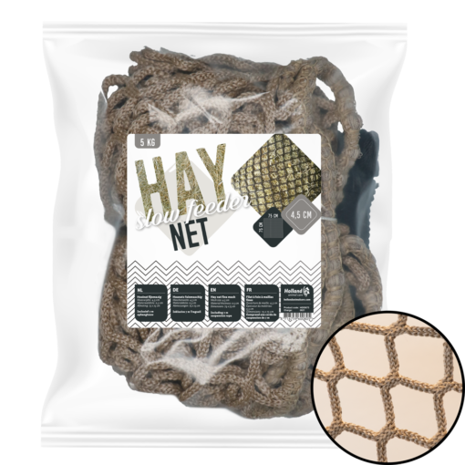 Hay net Slowfeeder 5 kg (5 mm thick, mesh size 45 mm)