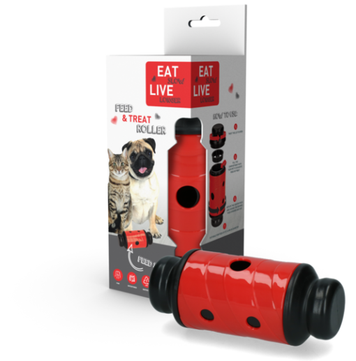 Eat Slow Live Longer Feed&Treat Roller Rød S