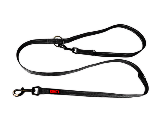 Kong adjustable leash S/M Sort