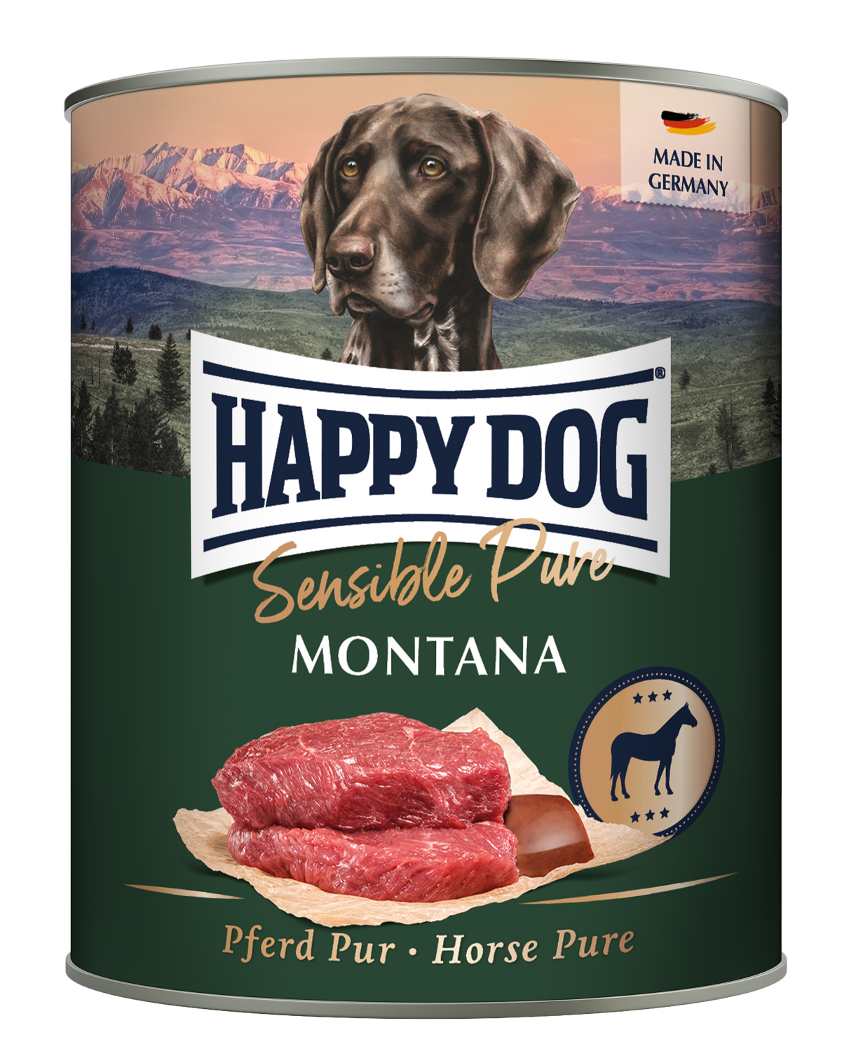 Happy Dog Boksemat Sensible Pure Montana M/Hest 800g