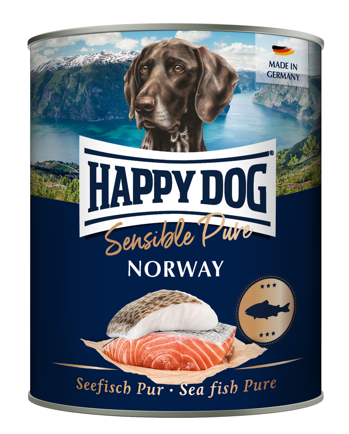 Happy Dog Boksemat Sensible Pure Norway M/Sjøfisk 800g