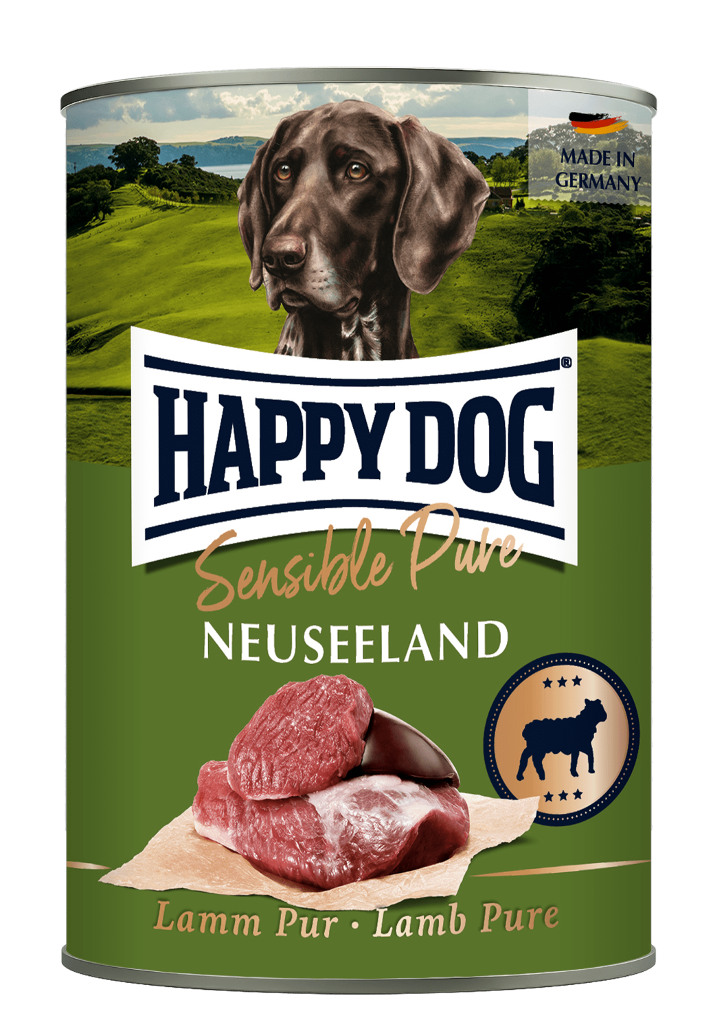 Happy Dog Boksemat Sensible Pure Neuseeland M/Lam 400g