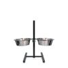 Feed and drink bowl stainless steel T-stand 1,75ltr Ø 21cm