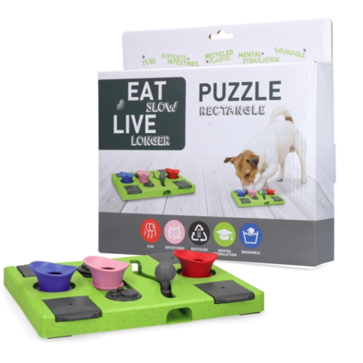 Eat Slow Live Longer Puzzle Rectangle