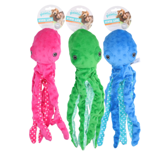 Pawise Multicolor plush octopus L