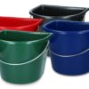 Bucket with flat side 15 l  Blå