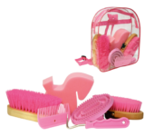 Grooming Kit med 7 produkter i ryggsekk Rosa