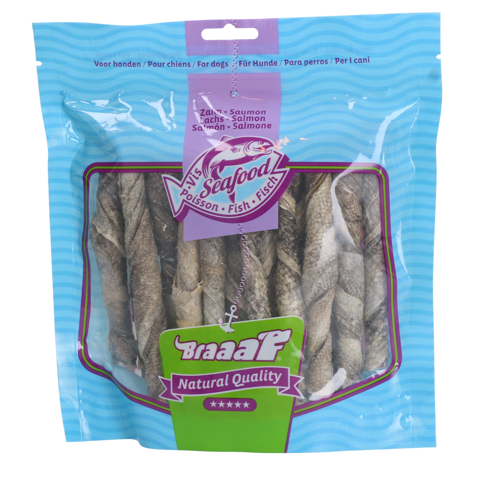 Braaaf Seafood Rollsticks Salmon, 12cm 175g