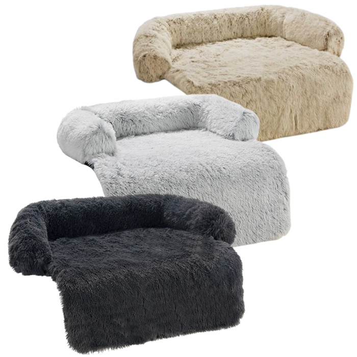 Topmast Dog Mat Comfy – Fluffy Plush Dog Bed Large Mørkegrå