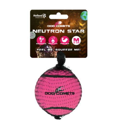 Dog Comets Neutron Star w/Squeaker 1pk M  Rosa