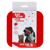 Eat Slow Live Longer Lick Mat Duo Small Rød